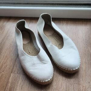 Elegant White Women's Leather Slip-On Shoes Loeffler Randall